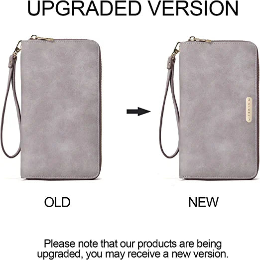 CLUCI Women Wallet Large Leather RFID Blocking Designer Zip Around Card Holder Organizer Ladies Travel Clutch Wristlet