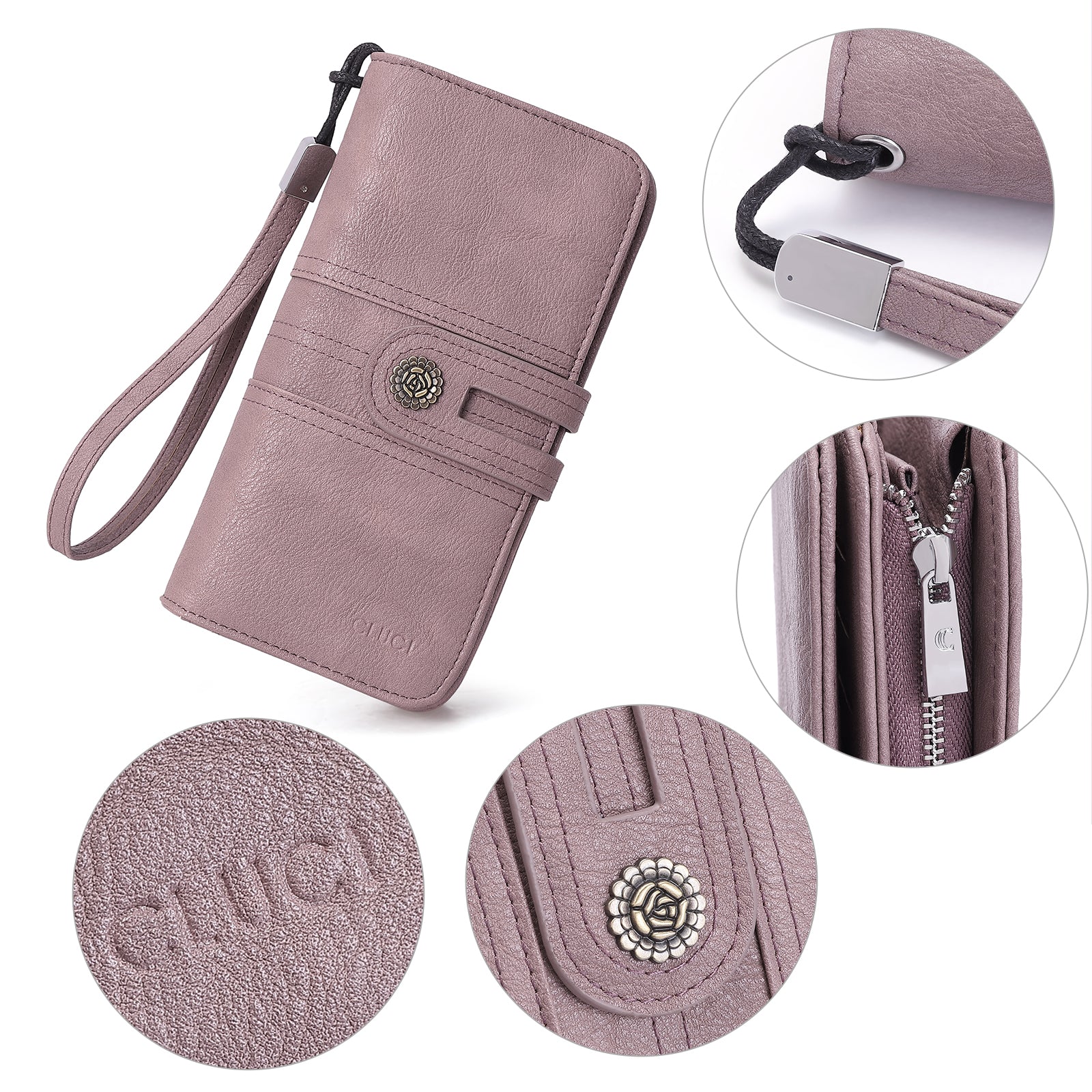Cathy Clutch Credit Card Holder And RFID Blocking Wallet For Women